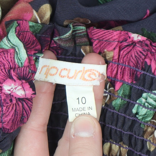 Rip Curl Womens Multicoloured Floral Maxi Dress Size 10