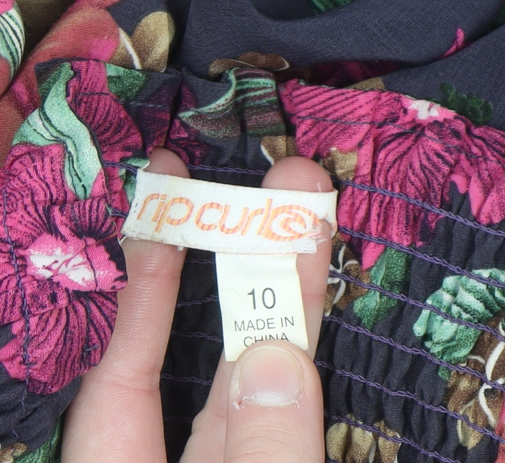 Rip Curl Womens Multicoloured Floral Maxi Dress Size 10