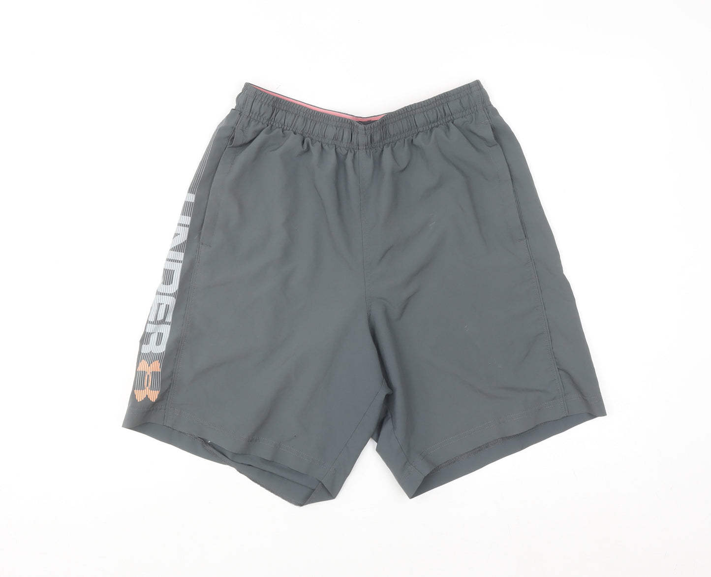 Under Armour Womens Grey M Athletic Shorts Quick Dry Gym Training Wear