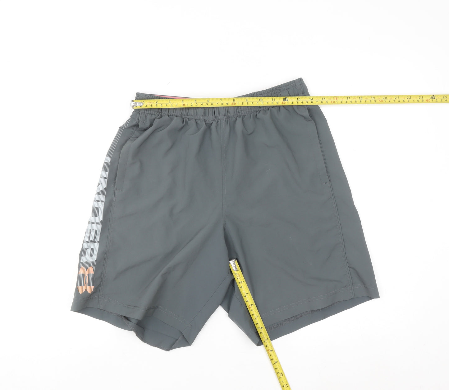 Under Armour Womens Grey M Athletic Shorts Quick Dry Gym Training Wear