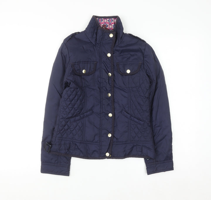 Baker by Ted Baker Girls Blue Quilted Jacket Age 11 Padded Mid-Length Coat