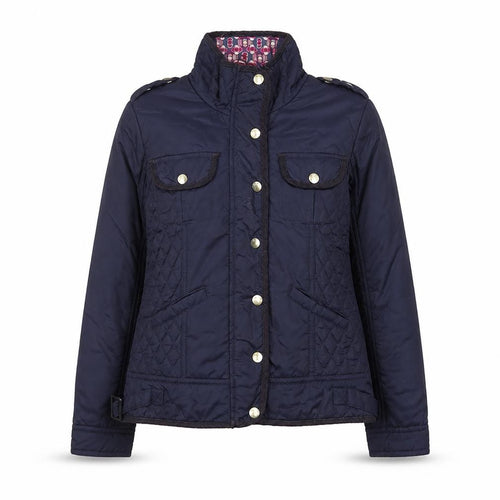 Baker by Ted Baker Girls Blue Quilted Jacket Age 11 Padded Mid-Length Coat