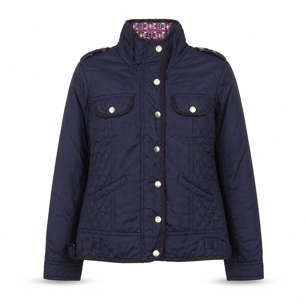 Baker by Ted Baker Girls Blue Quilted Jacket Age 11 Padded Mid-Length Coat