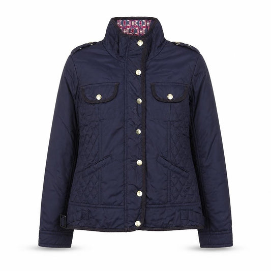 Baker by Ted Baker Girls Blue Quilted Jacket Age 11 Padded Mid-Length Coat