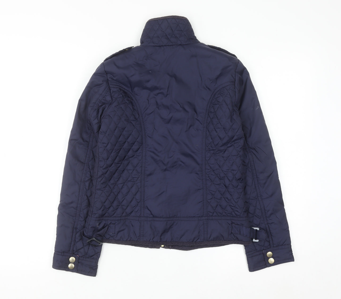 Baker by Ted Baker Girls Blue Quilted Jacket Age 11 Padded Mid-Length Coat