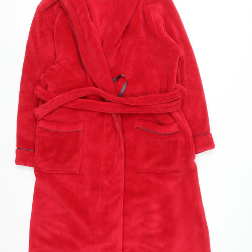 Love to Lounge Women's Red Fleece Belted Robe Size 14-16