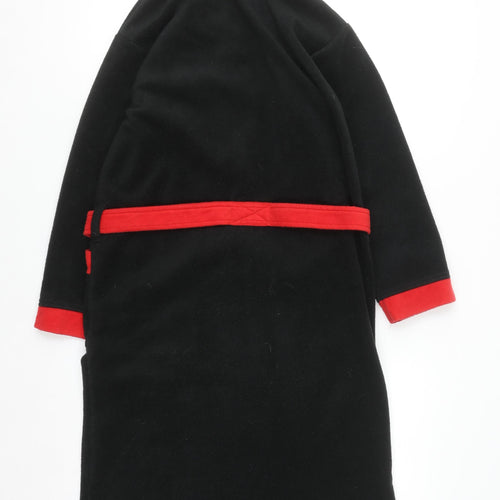 Manchester United Boys Black Red Fleece Robe 11-12 Years Sports Nightwear