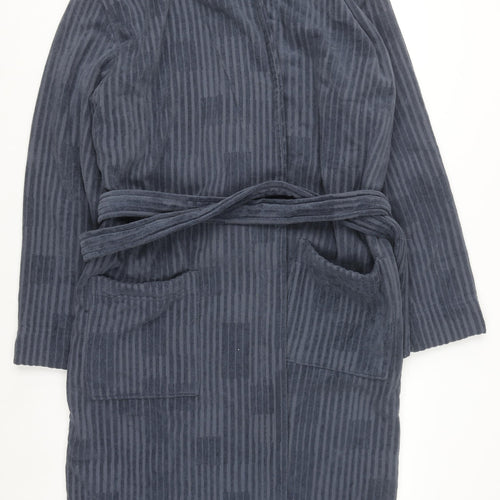 Marks and Spencer Autograph Men's Blue Cotton Dressing Gown Small Robe