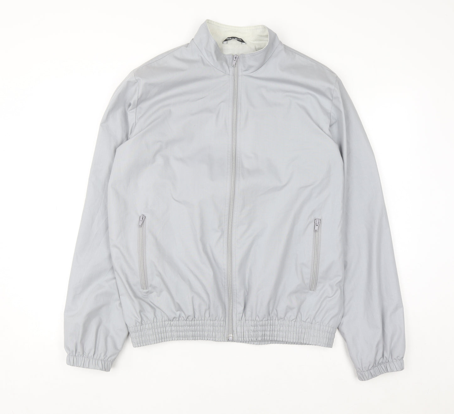 Marks and Spencer Mens Grey 40in Bomber Jacket Full Zip Vintage