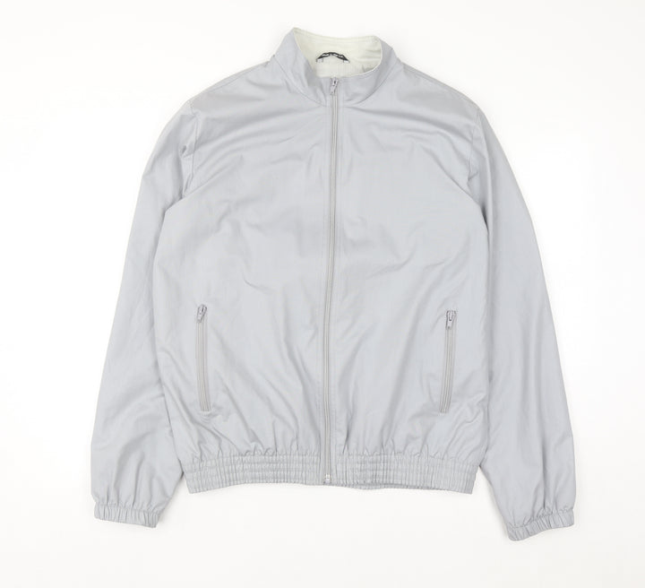 Marks and Spencer Mens Grey 40in Bomber Jacket Full Zip Vintage