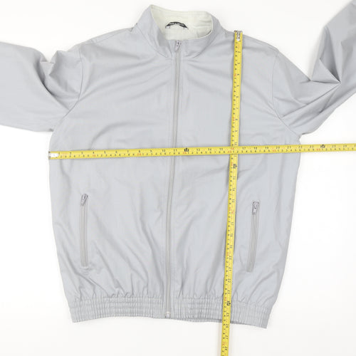 Marks and Spencer Mens Grey 40in Bomber Jacket Full Zip Vintage