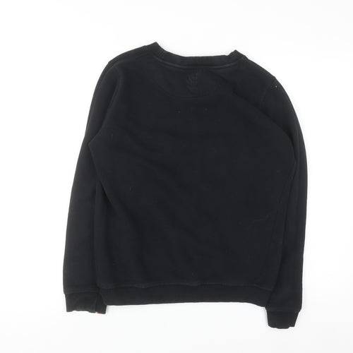 Holland Cooper Men's Black Logo Sweatshirt M Pullover Crew Neck