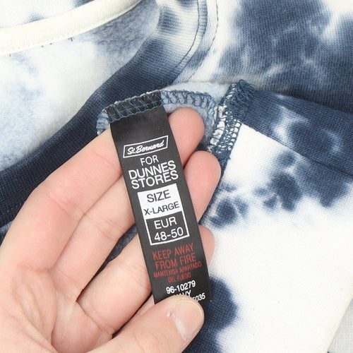 Dunnes Women Blue Tie Dye Pullover Sweatshirt XL Cotton Blend