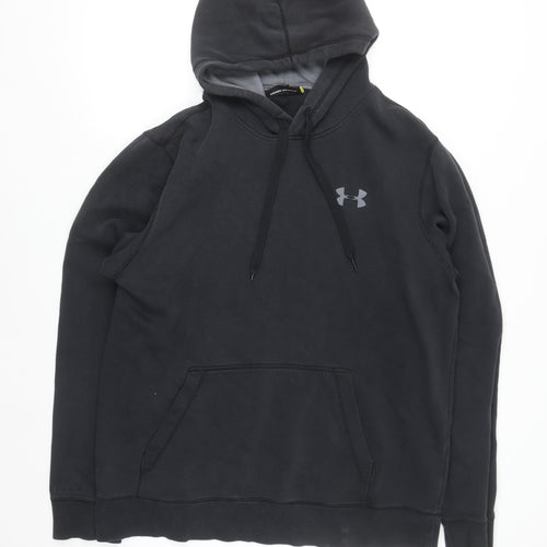 Under Armour Men's Black Pullover Hoodie L Relaxed Fit Sportswear