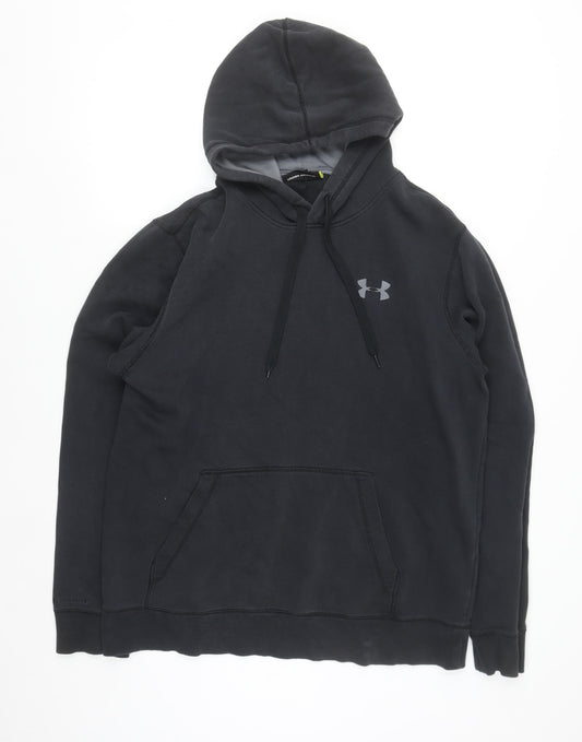 Under Armour Men's Black Pullover Hoodie L Relaxed Fit Sportswear