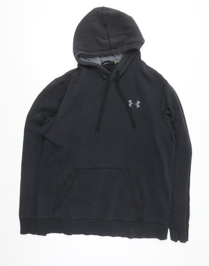 Under Armour Men's Black Pullover Hoodie L Relaxed Fit Sportswear