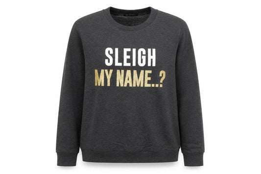 Front view of Avenue Women Grey Christmas Graphic Pullover Sweatshirt, size 16-18
