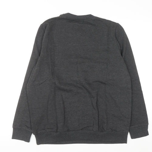Avenue Women Grey Christmas Graphic Pullover Sweatshirt Size 16-18