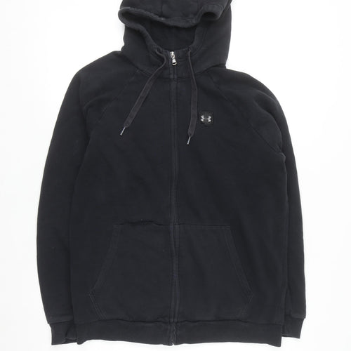 Under Armour Men's Black Full Zip Hoodie Size M Fleece Sportswear