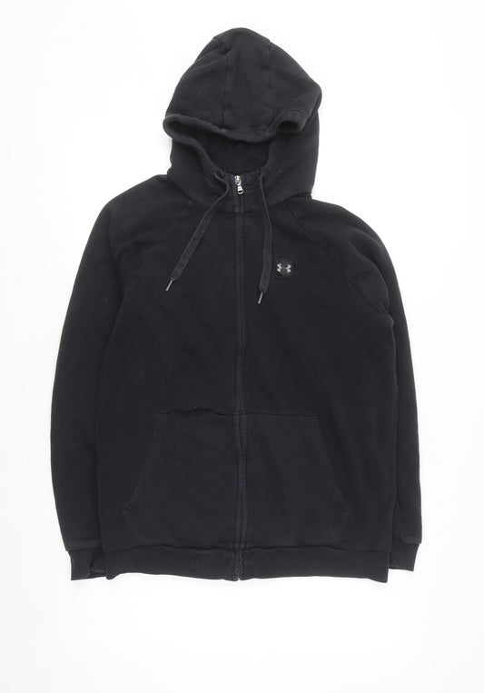 Under Armour Men's Black Full Zip Hoodie Size M Fleece Sportswear