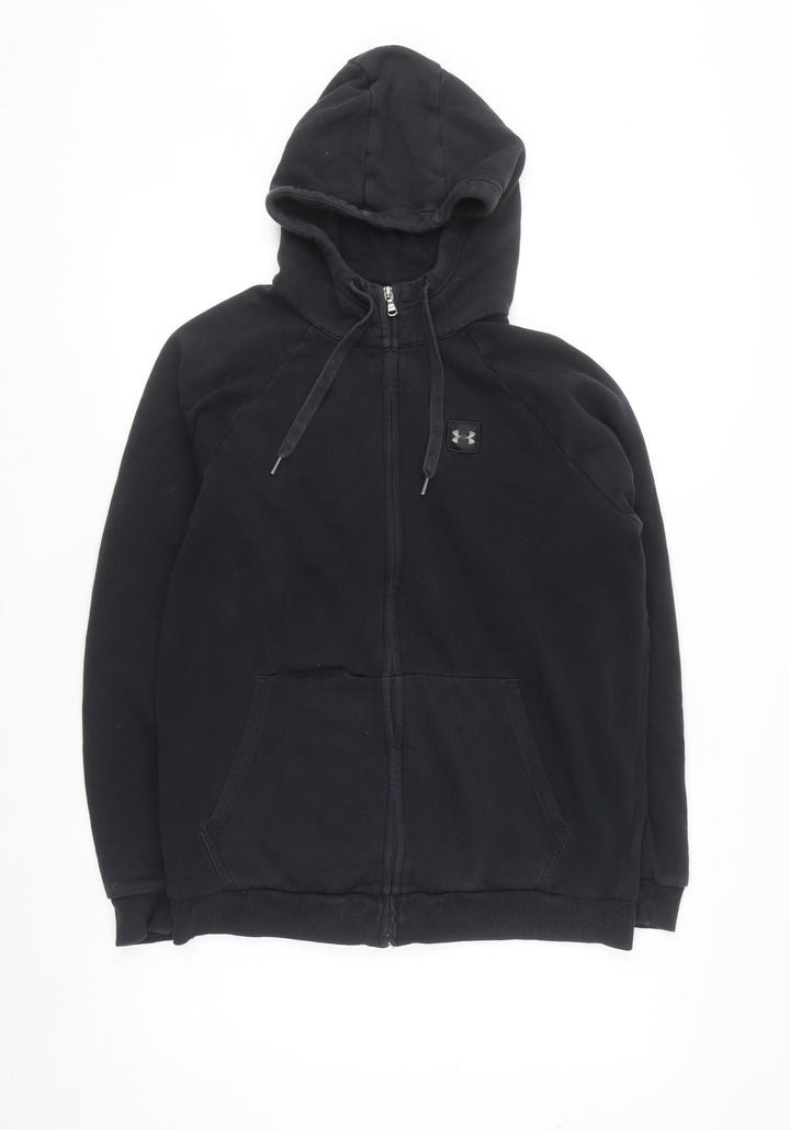 Under Armour Men's Black Full Zip Hoodie Size M Fleece Sportswear