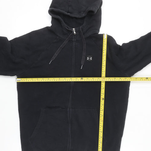 Under Armour Men's Black Full Zip Hoodie Size M Fleece Sportswear