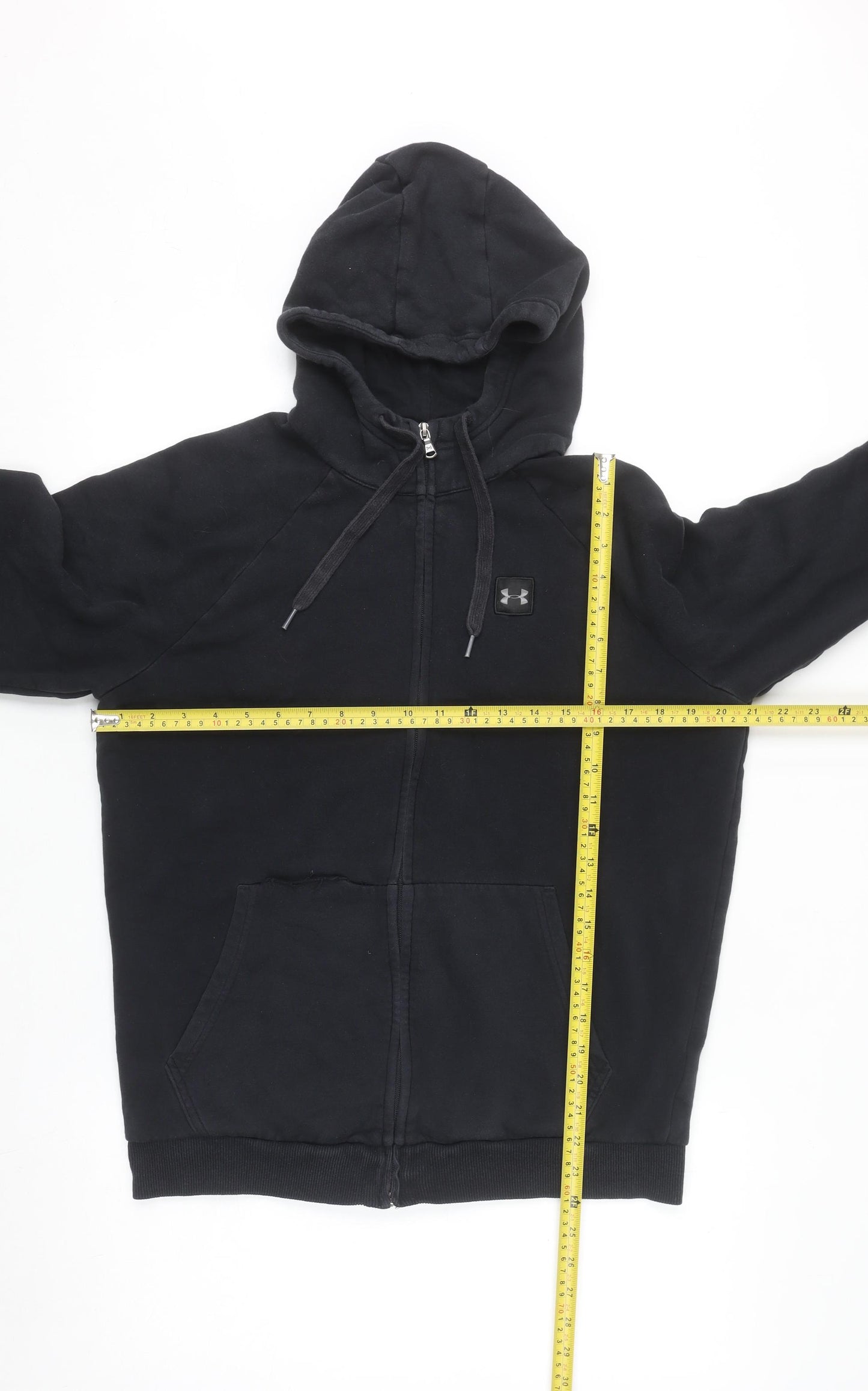 Under Armour Men's Black Full Zip Hoodie Size M Fleece Sportswear