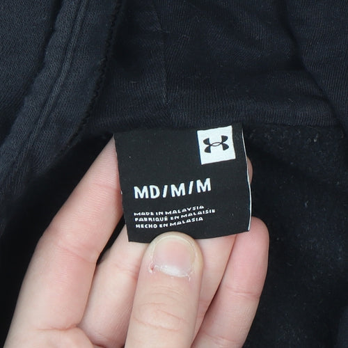 Under Armour Men's Black Full Zip Hoodie Size M Fleece Sportswear