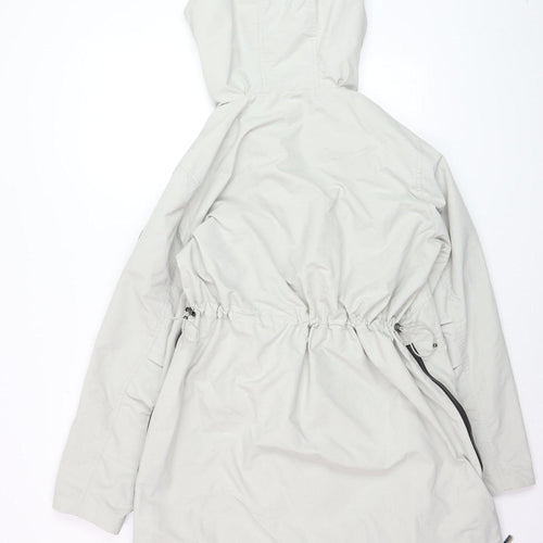 Etage Women's Beige Hooded Mid-Length Parka Coat Size 12
