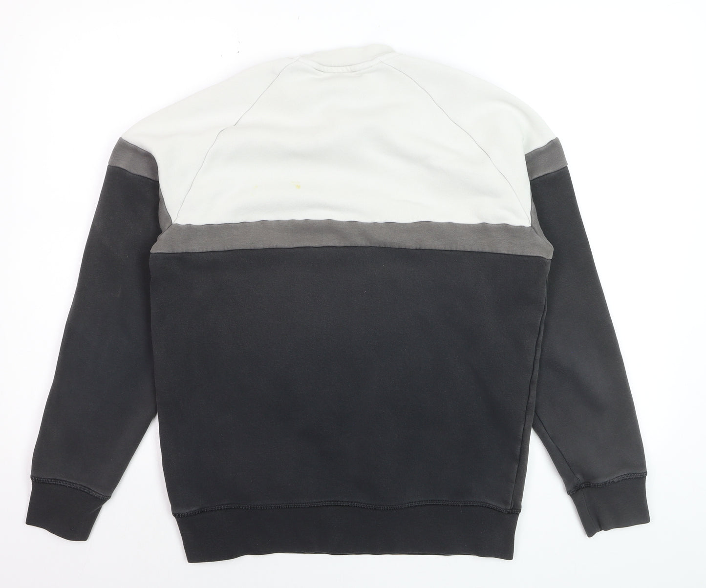Adidas Mens Grey Crew Neck Pullover Jumper Size S Sports Fleece