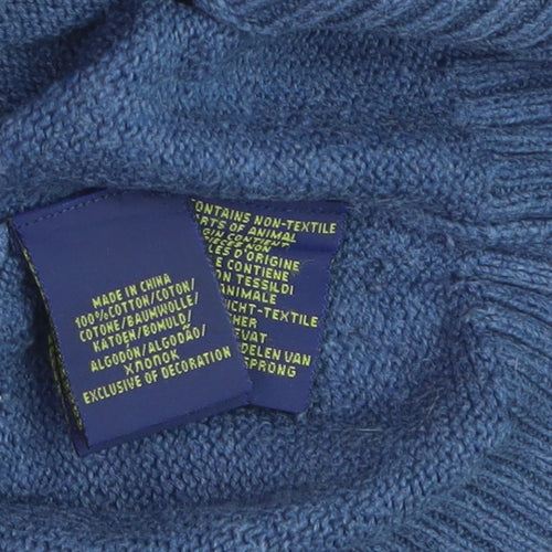 Polo Ralph Lauren Men's Blue Cotton 1/2 Zip Jumper Size L