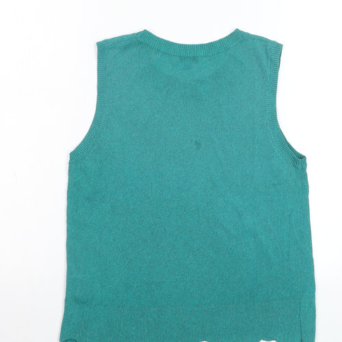 Jigsaw Women's Green Knit Sleeveless Tank Top Size S