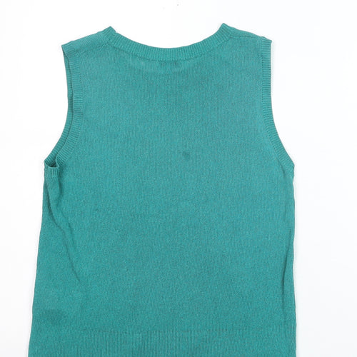 Jigsaw Women's Green Knit Sleeveless Tank Top Size S