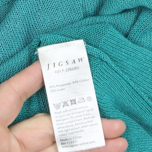 Jigsaw Women's Green Knit Sleeveless Tank Top Size S