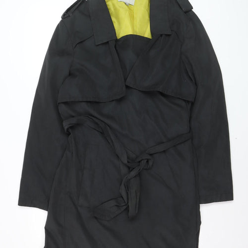 Mary Portas Women's Black Size 16 Belted Trench Coat