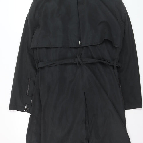 Mary Portas Women's Black Size 16 Belted Trench Coat