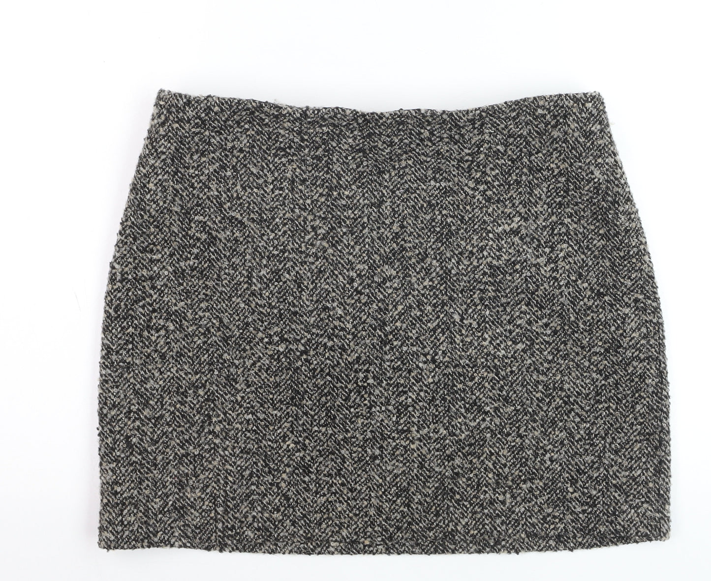 H&M Women’s Grey Tweed Wool Pencil Skirt Size 14