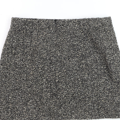 H&M Women’s Grey Tweed Wool Pencil Skirt Size 14
