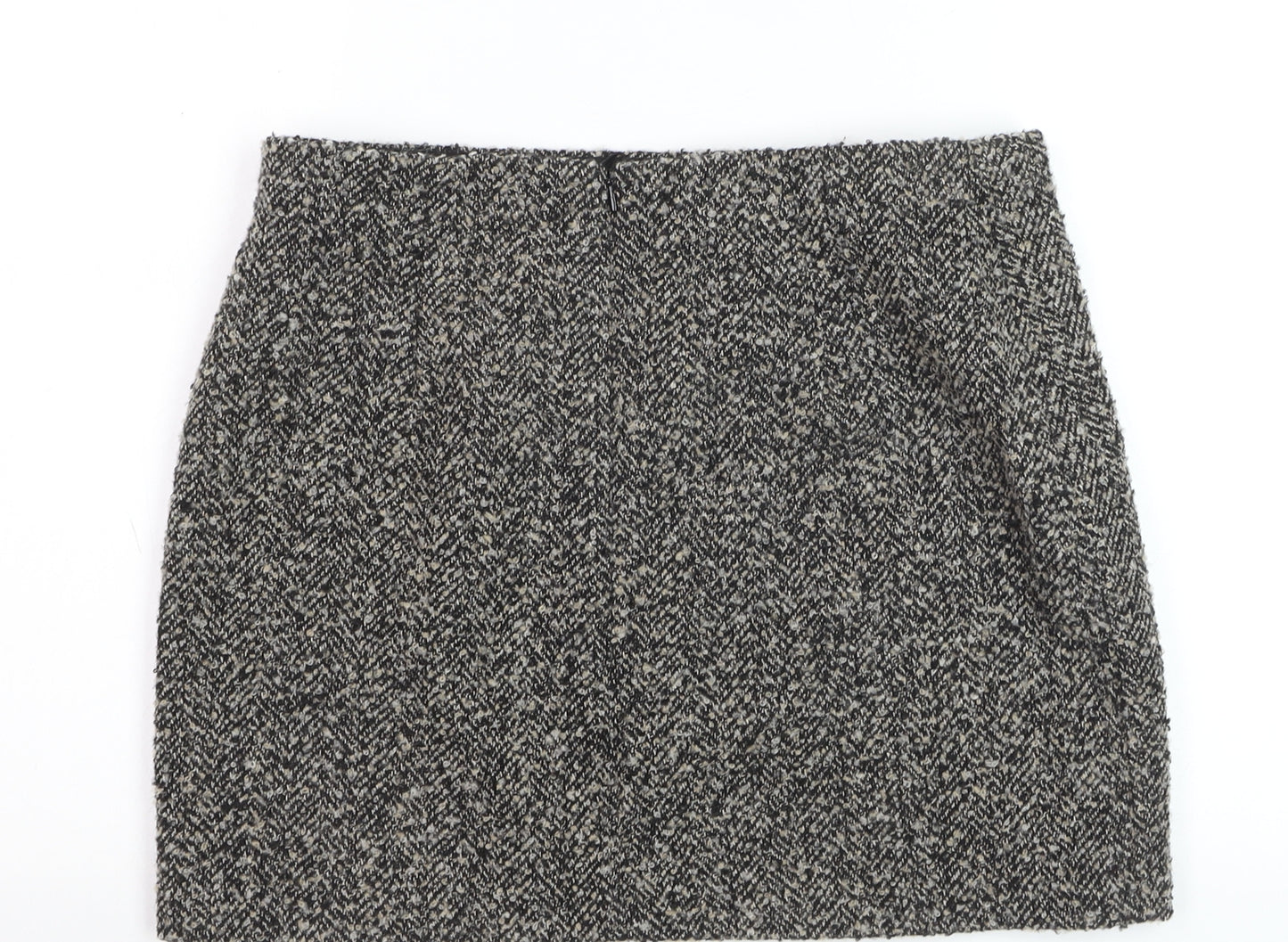 H&M Women’s Grey Tweed Wool Pencil Skirt Size 14