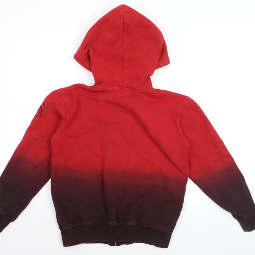 Swansea City AFC Boys Red Full Zip Hoodie 11-12 Years Gradient Football Fanwear