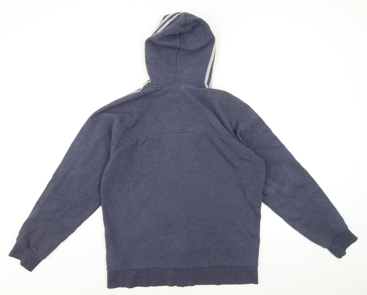 Adidas Men's Blue Full Zip Hoodie Medium Performance Essentials