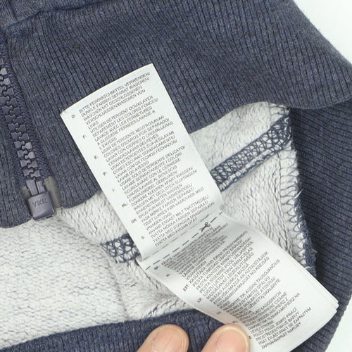 Adidas Men's Blue Full Zip Hoodie Medium Performance Essentials