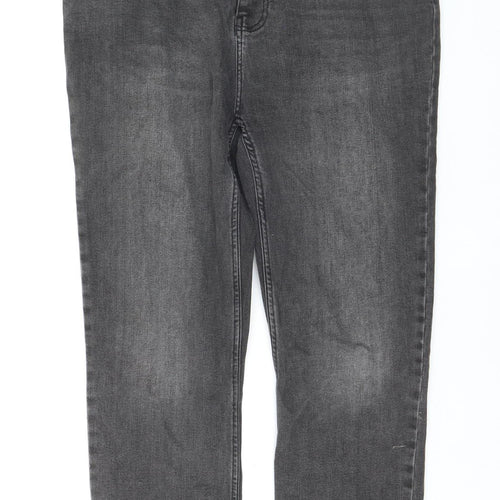 Fat Face Women Grey 12 Relaxed Fit Chesham Girlfriend Jeans