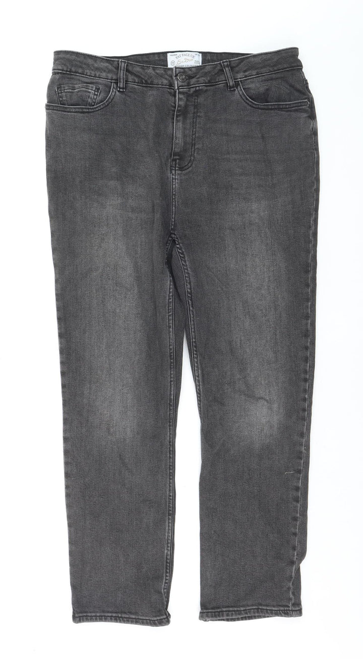 Fat Face Women Grey 12 Relaxed Fit Chesham Girlfriend Jeans