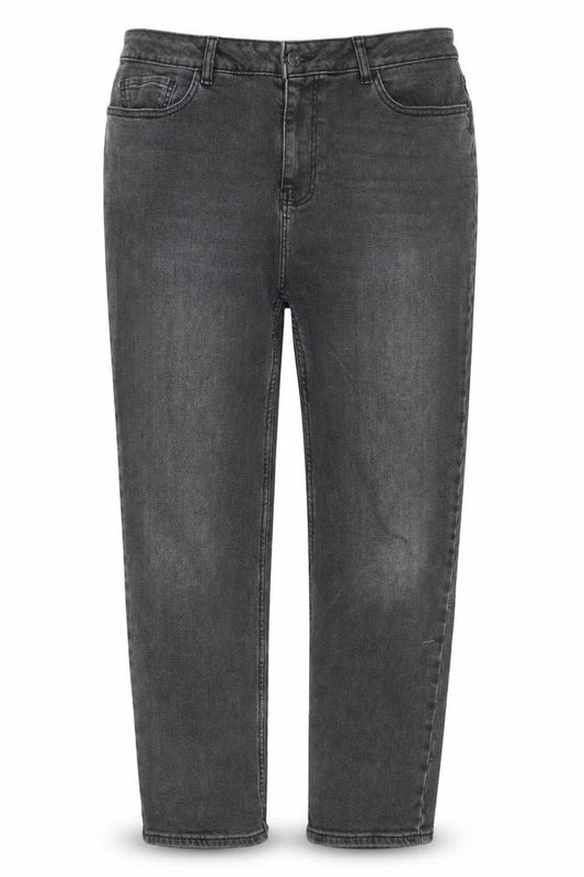 Front view of FatFace Women Grey 12 Relaxed Fit Chesham Girlfriend Jeans