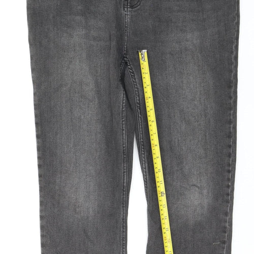 Fat Face Women Grey 12 Relaxed Fit Chesham Girlfriend Jeans