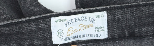 Fat Face Women Grey 12 Relaxed Fit Chesham Girlfriend Jeans