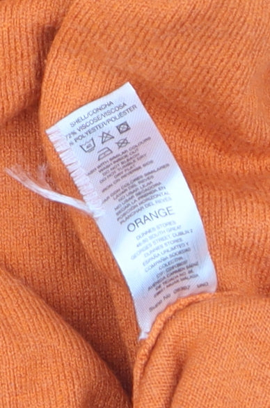 Savida Women Orange Size 10 Crew Neck Long Sleeve Jumper