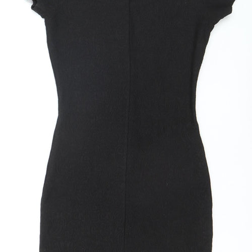 New Look Women’s Black Short Sleeve Bodycon Dress Size 8