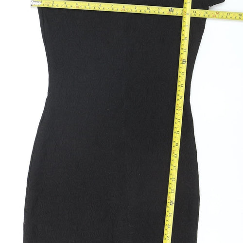 New Look Women’s Black Short Sleeve Bodycon Dress Size 8